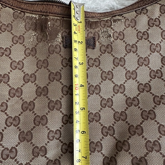 Gucci Brown Monogram Shoulder Bag jacquard - Picture 13 of 15